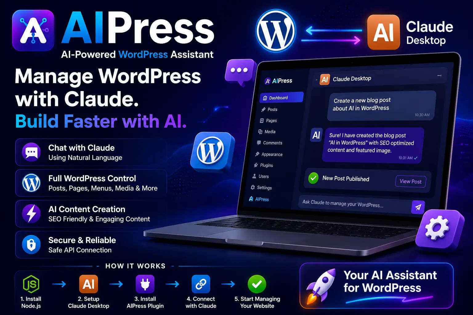 AIPress – AI-Powered WordPress Website Builder